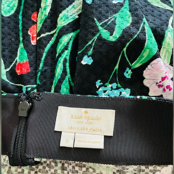 Kate Spade Hummingbird Floral Pencil Skirt - Picture 4 of 5